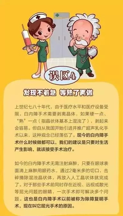 你对白内障的误解有多深？